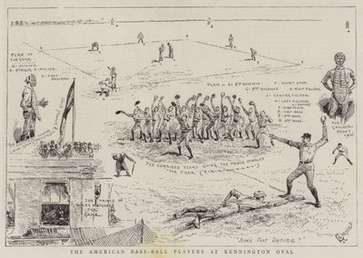 لاعبو كرة القاعدة الأمريكية في كينينجتون أوفال بواسطة ألفريد تشانتري كوربولد